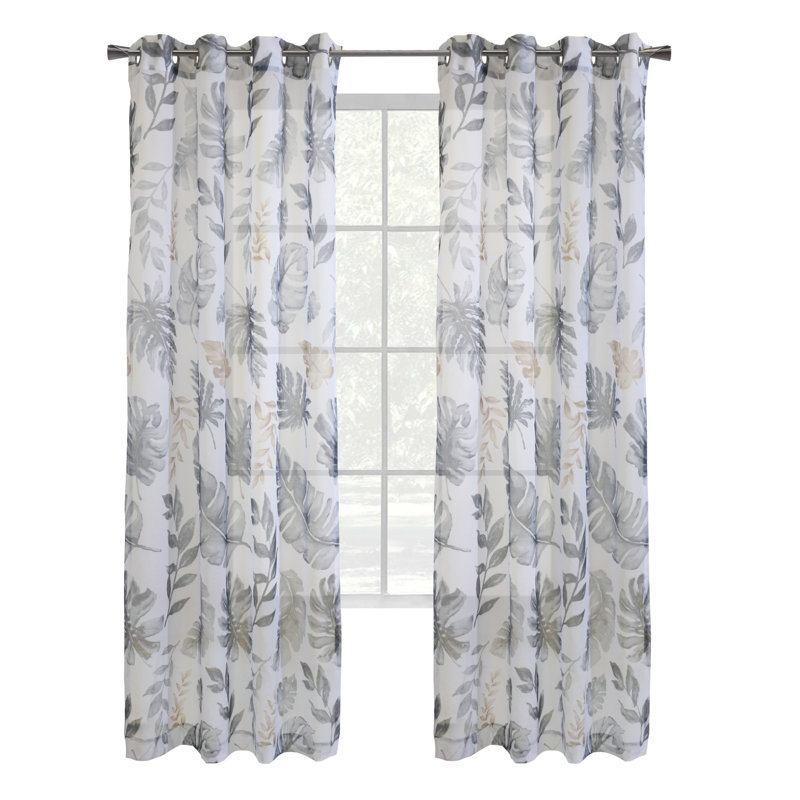 Rideau en polyester, L 52 po x L 84 po