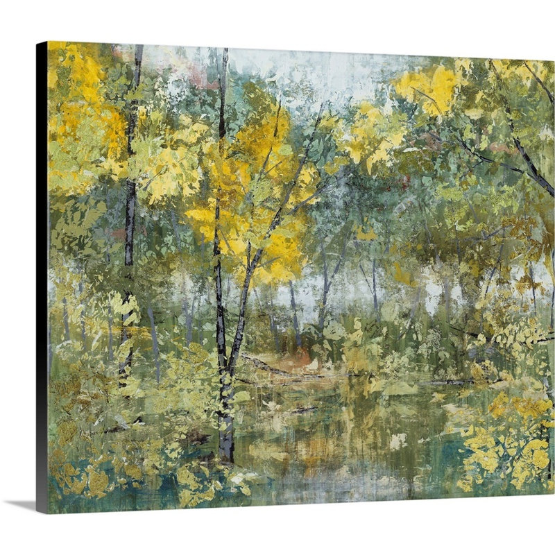 « changing leaves », peinture sur toile, Toile tendue, H 20 po x l 24 po x p 1,25 po