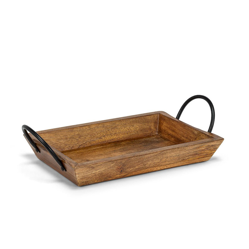 Lamberton Wood Tray, 8" H x 8" W x 14" L