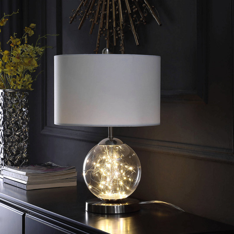 Lampe de table Mid-Century en métal 20,5 "In Athena