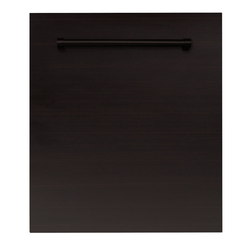 ZLINE 24 in. Fingerprint Resistant Control Dishwasher with Stainless Steel Tub and Style Handle, 52dBa