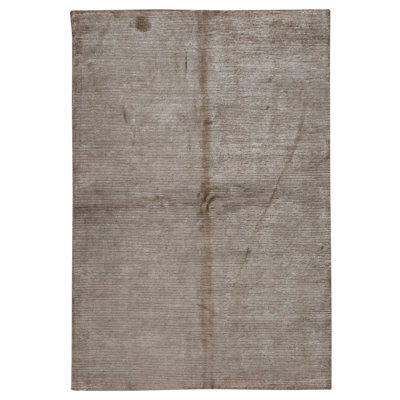 Hand Knotted Area Rug in Beige