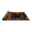 Tapis abstrait brun / bleu / noir Monyae-653787760