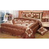 Ornate Glam Quilted Floral Comforter Set