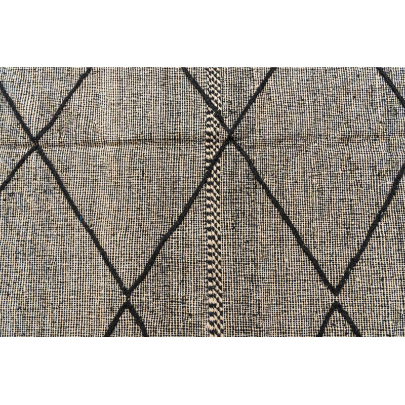 Tapis noir et blanc Noack