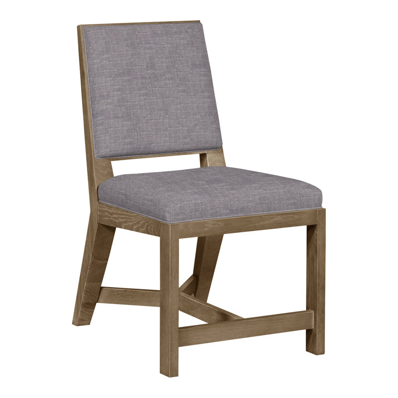 Thom Filicia Home Upholstered Back Side Chair, Hampton, Nomad Slate Crypton® Chenille