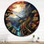 Magie marchant vers le grand mystère I - Horloge murale paysage abstrait-93380152