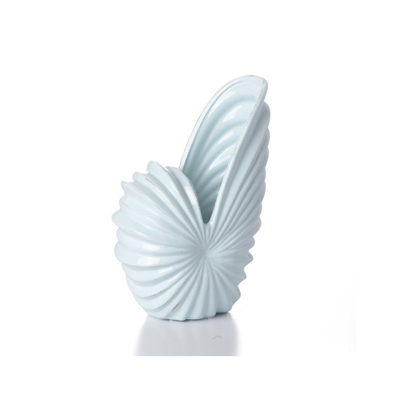 Vase de table en céramique 9 po off white Furst