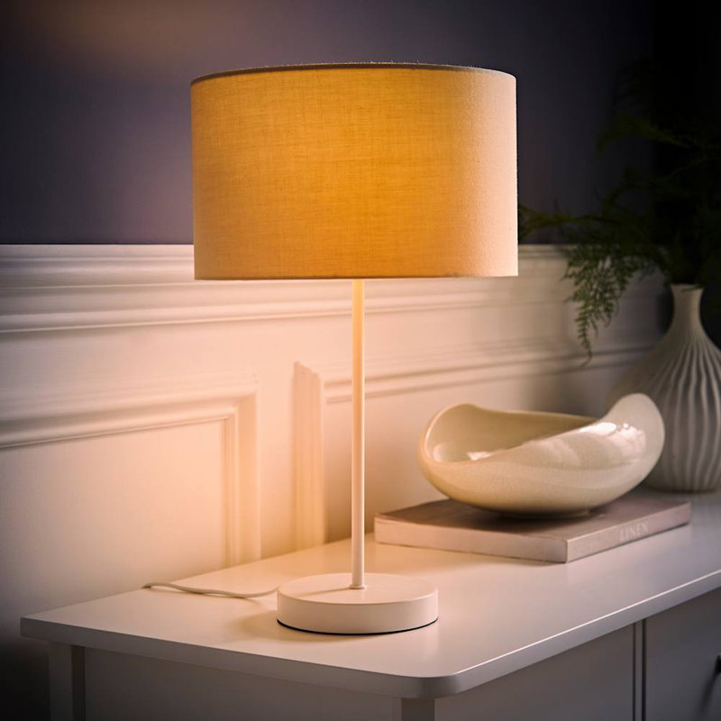 Romeir Metal Table Lamp, Yellow