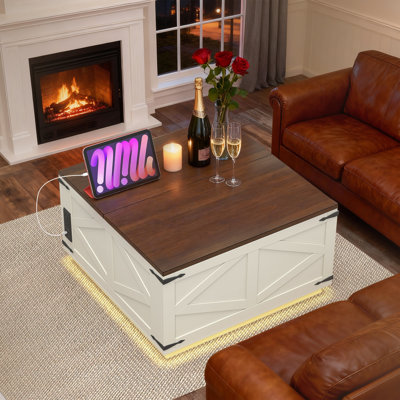 Table basse à DEL Farmhouse