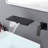 Concealed waterfall faucet