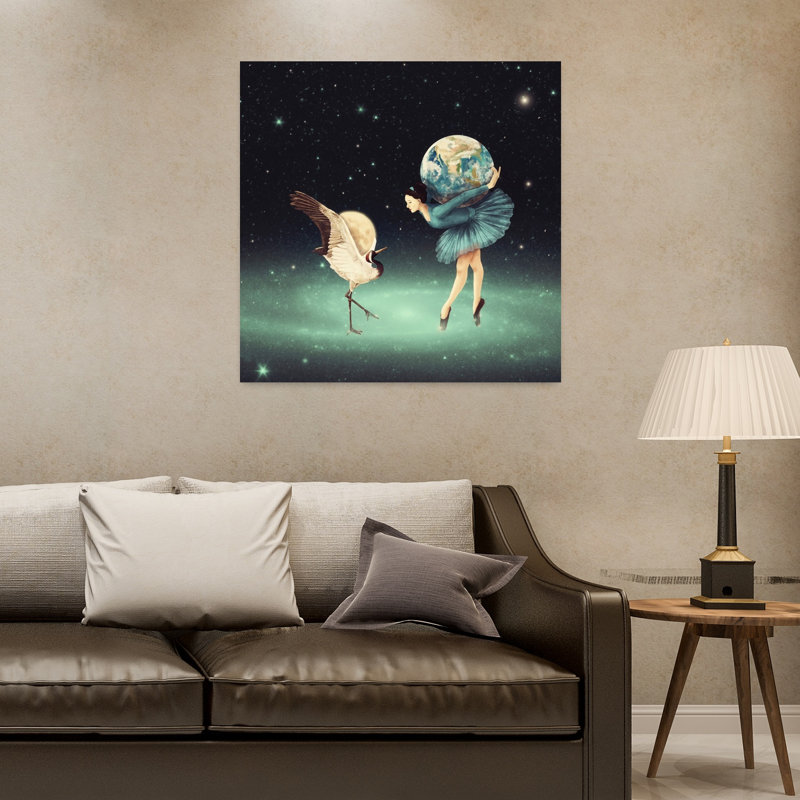 «Life Is Just A Dance», art urbain contemporain contemporain, H 32 po x l 32 po