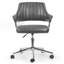 Chaise de travail pivotante en similicuir Avery-1219830831