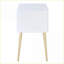 Table basse en chêne gris avec tablette inférieure pour le vestibule, style rustique rétro