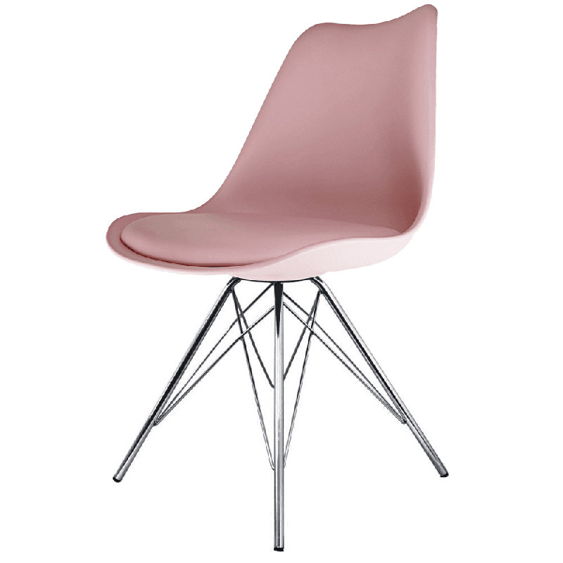 Topeka 45cm H Upholstered Side Chair, Pink