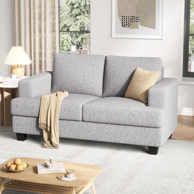 63" 2-Seater Upholstered Square Arm Sofa