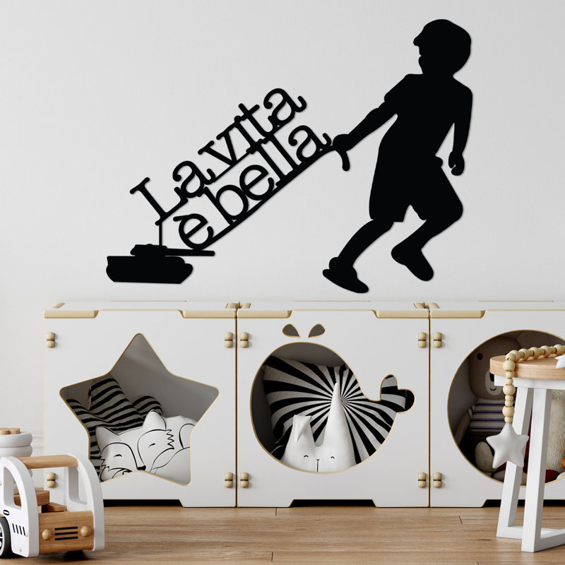 Elegant Black Decorative Metal Wall Accessory, 22.0 x 16.5 inches | 100% Durable Metal, Thickness: 0.06 inches | Lightweight at 1.4 lbs | Perfect for Modern Home Decor, Stylish and Eye-Catching Design