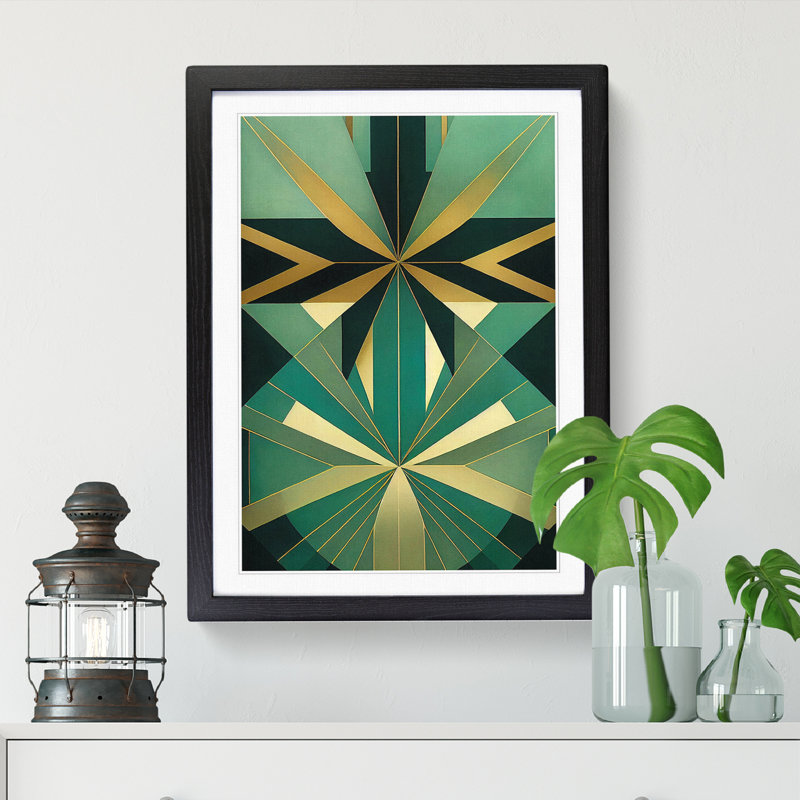 Deco Design Vol.5 - Single Picture Frame Print, Black Framed, 34cm H x 25cm W x 2cm D
