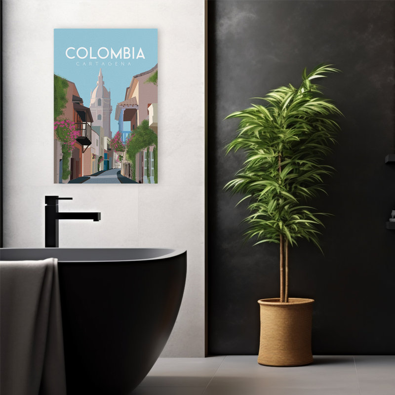 Colombie - aventure, publicité, pays, impression, H 24 po x l 16 po