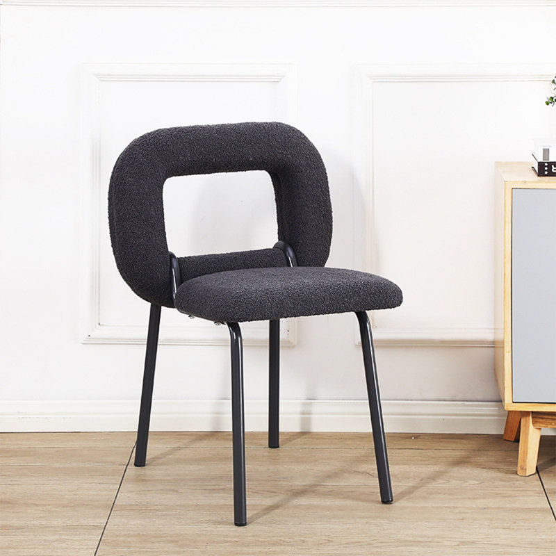 Chaise d'appoint à dossier foncé DarkGray (ensemble de 2), DarkGray