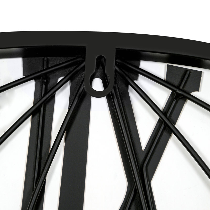 Large Metal Wall Clock