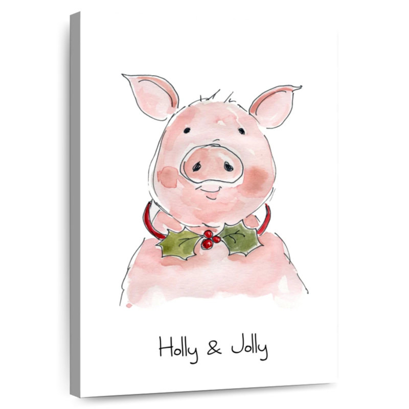 Cochon joyeux Lelend Holly, H 39 po x l 26 po