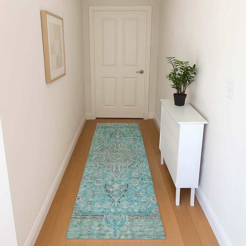 Premium Machine Washable Baford AMF1651 Global Rug, Runner 2'3" x 7'6"