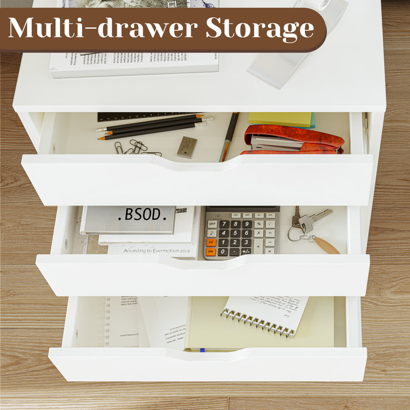 5 Drawer, White