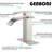 Single Handle Bathroom Vanity Sink Faucet With Metal Pop-Up Drain, Brushed Nickel Finish