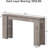 70.9" Narrow Wood Farmhouse Console Table-94149639