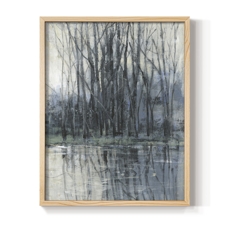 Épreuve encadrée matinale II - bois massif, 30" H x 24" W