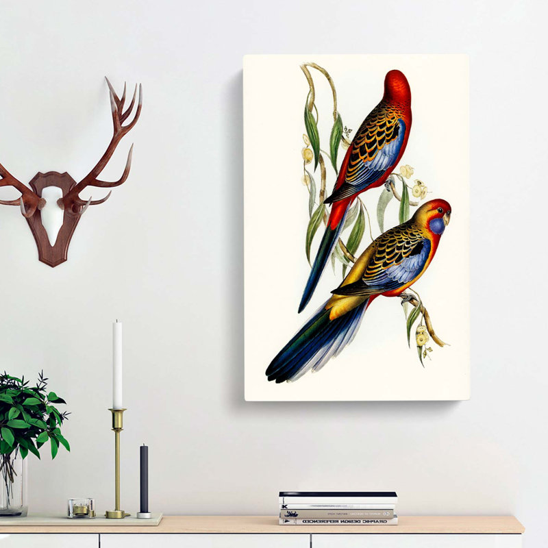 Adelaide Parakeets - Wrapped Canvas, 60cm H x 40cm W x 3cm D