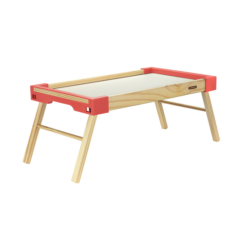 Solid Wood Tray, Coral