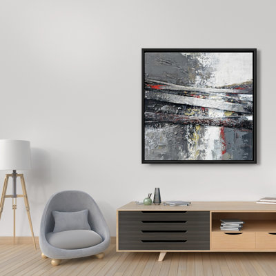 «Industrial And Texturized Abstract Stripes» sur toile