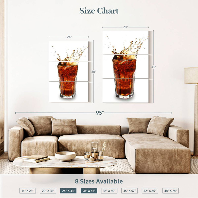 Yarlin Soda Splash, 38" H x 24" W