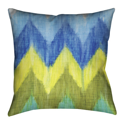 Avoca Brilliant Chevron Outdoor Throw Pillow