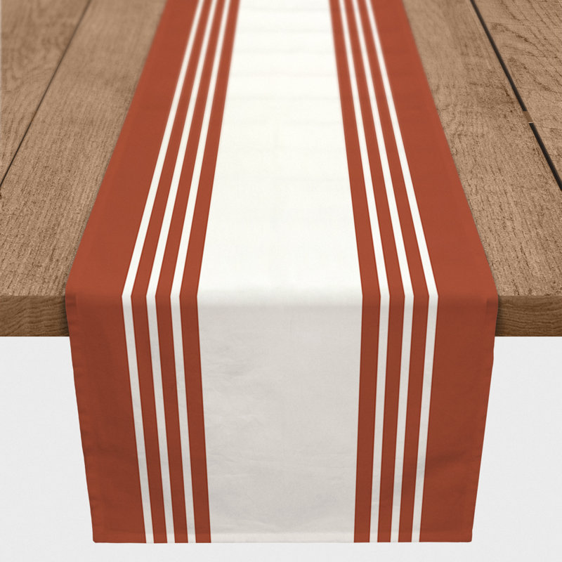 Chemin de table Breyana, P 16 po x L 72 po, Brun