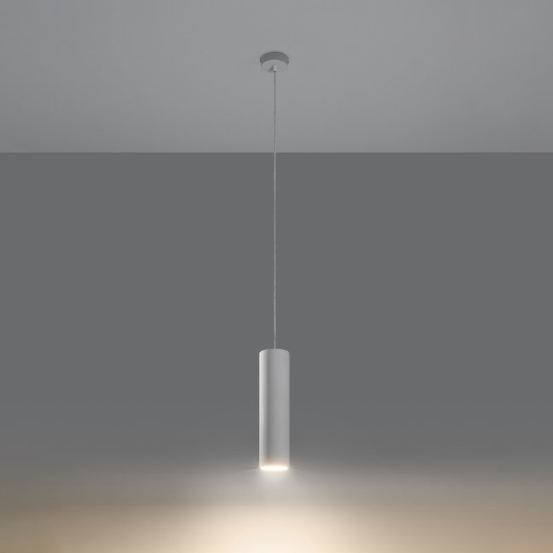 Nancy 1 - Light White Cylinder Pendant