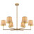 6 - Light Dimmable Boho Rattan Classic / Traditional Chandelier for Dining Room Living Room Bedroom Kitchen Island