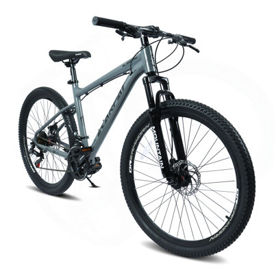 26 Inch All-Terrain Mountain Bike with Disc Brakes 21-Speed Drivetrain & Durable Carbon Steel Frame Ideal for Men and Women, Perfect for Trail Riding and Touring