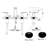 2-handle Bathroom Faucet with Drain Assembly