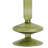 5" H Glass Sculptural Taper Candle Holder with Rounded Base-1290659659