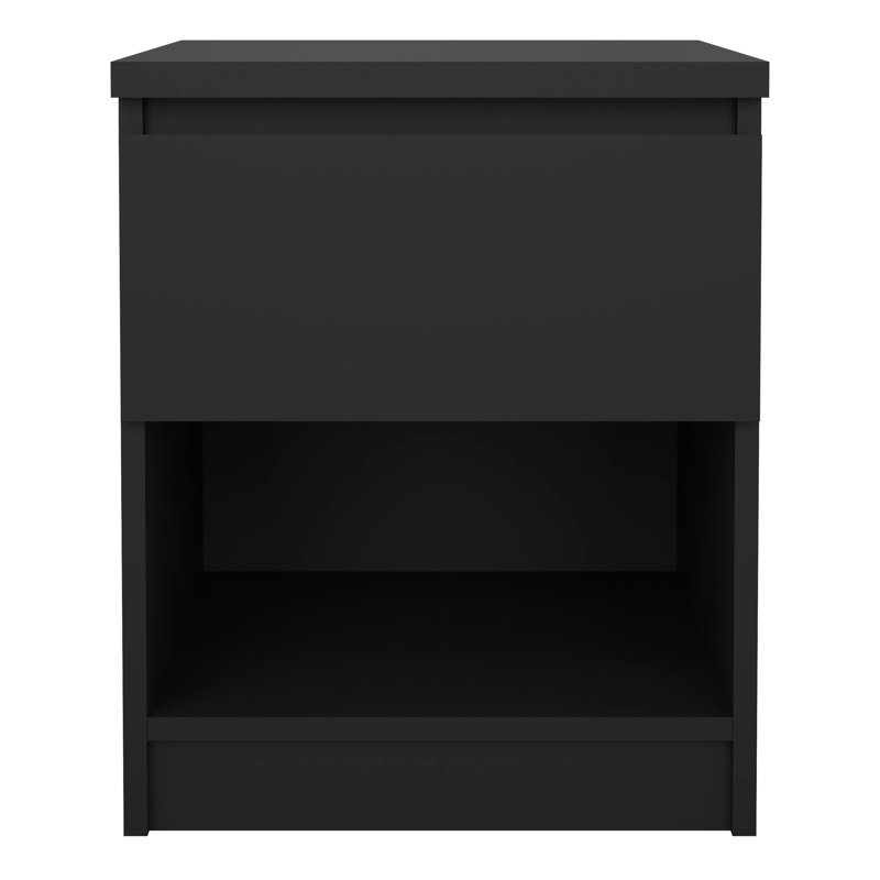 Ionică Bedside Table, Matte Black