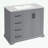 Bathroom Vanity with Ceramic Sink, Adjustable Shelf and 3 Drawers-726741076