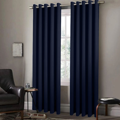 100 % Polyester Blackout Eyelet Synthetic Room Darkening Thermal Curtain