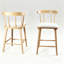 Ensemble de 2 tabourets de comptoir rembourrés en bois Olivia-1887362022-1887362047