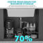 Évier de cuisine en quartz - Évier de cuisine à simple cuve en composite de granite blanc encastrable 33 po x 19 po x 9,65 po-123833610