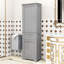 Grande armoire de salle de bain sur pieds avec tiroirs de rangement et tablette ajustable Brasby-1718915974