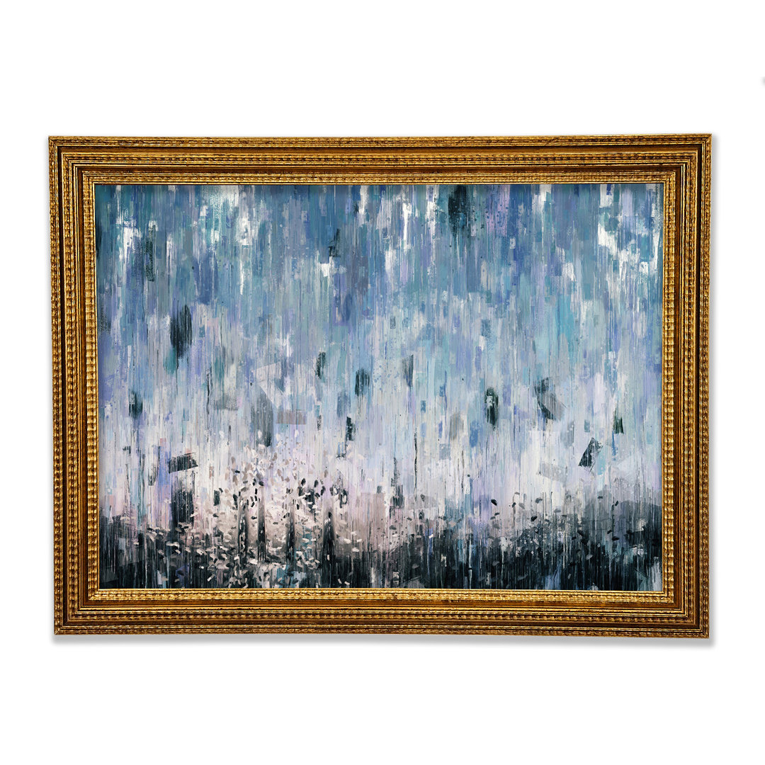 Gerahmtes Leinwandbild The Abstract Rain