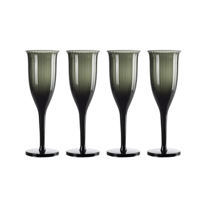 Omnia 7.1oz. Handmade Crystal Flute Set